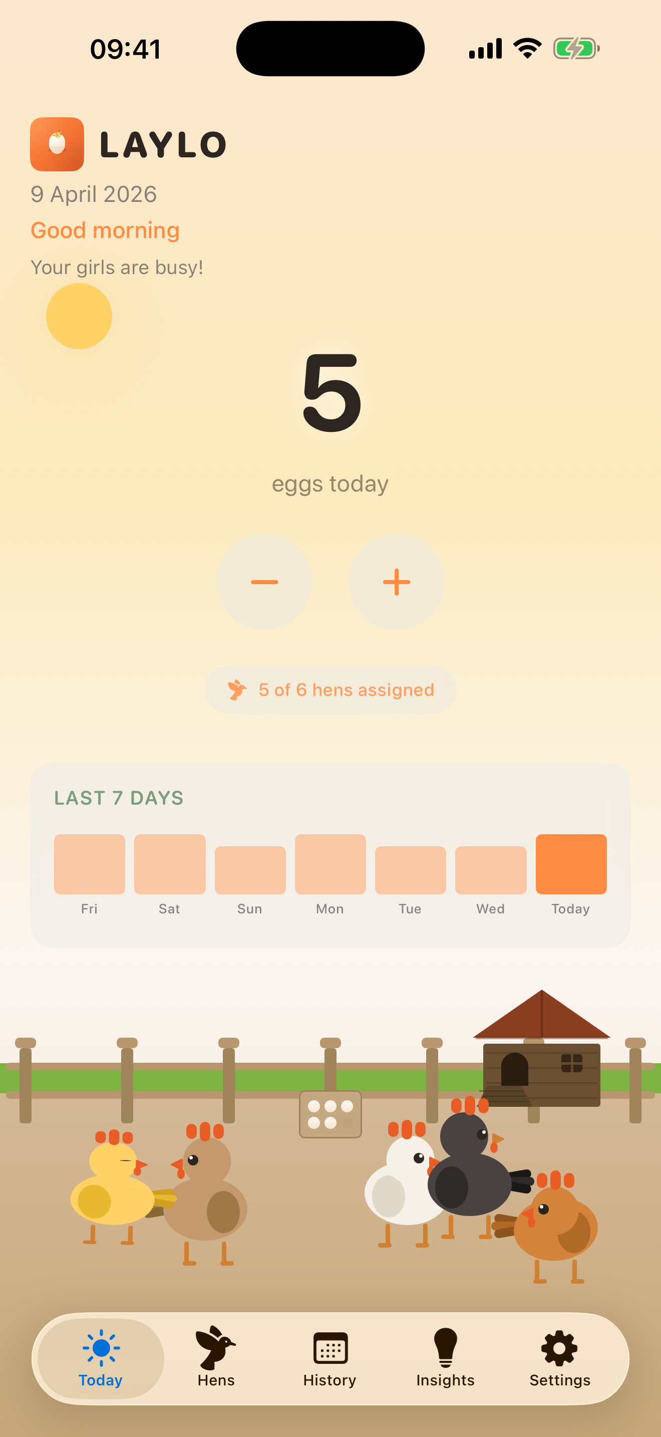Laylo egg tracker iOS app